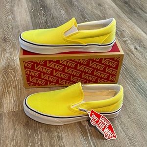 NWT Neon Yellow Vans